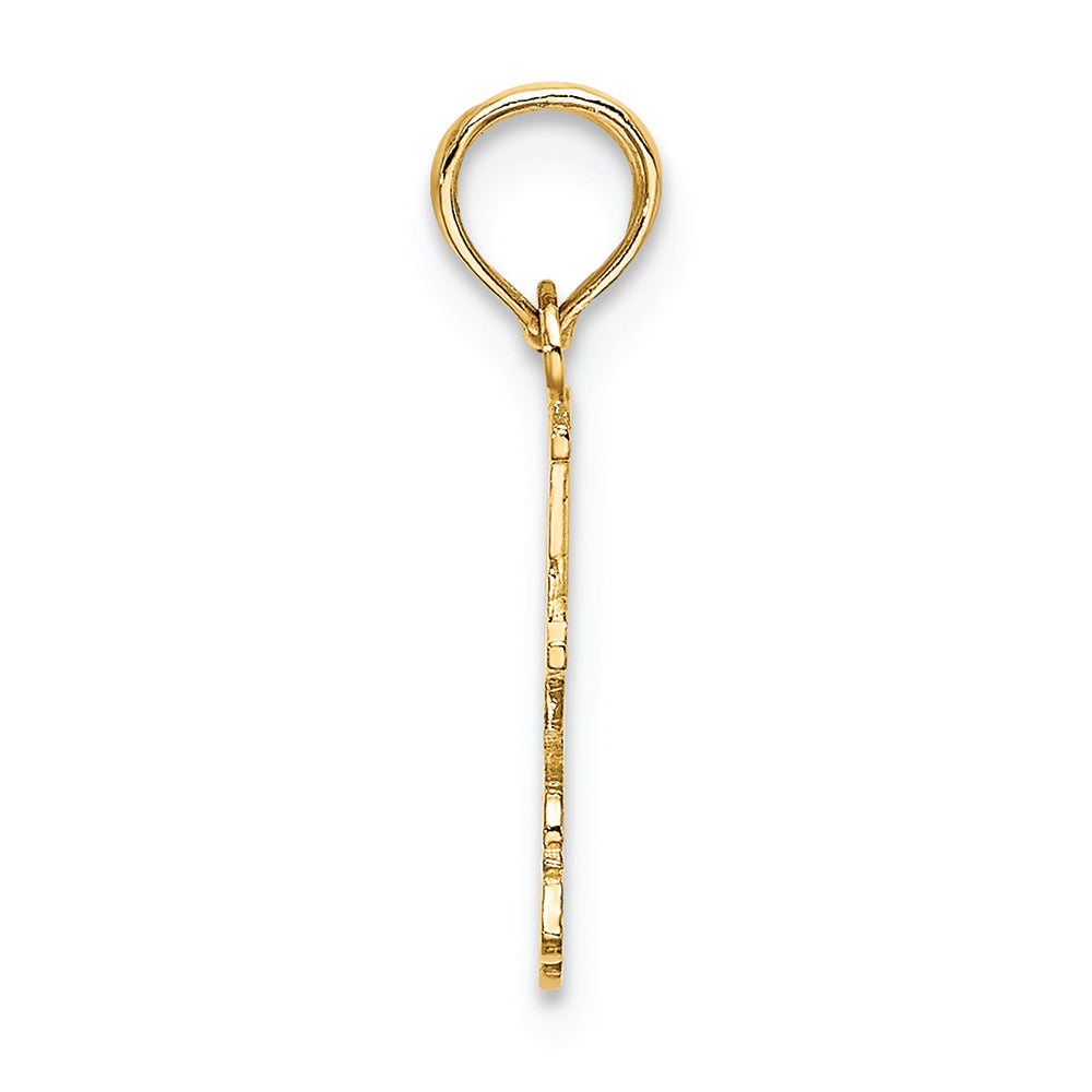 FJC Finejewelers 14k Yellow Gold I Heart Roller Skating Charm