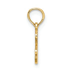 FJC Finejewelers 14k Yellow Gold I Heart Racing Charm