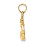 FJC Finejewelers 14k Yellow Gold Snowboarder Charm