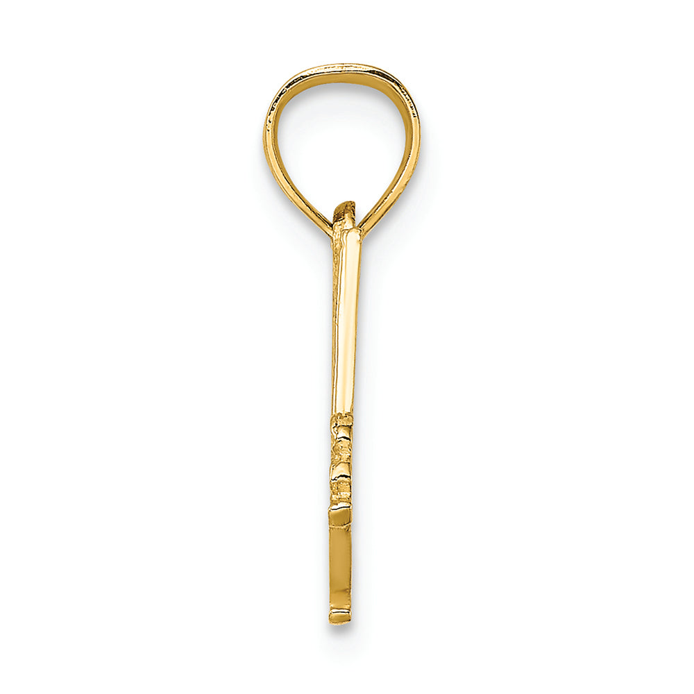 FJC Finejewelers 14k Yellow Gold I Love Hockey Charm