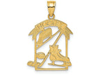 FJC Finejewelers 14k Yellow Gold Hockey Story Framed Charm
