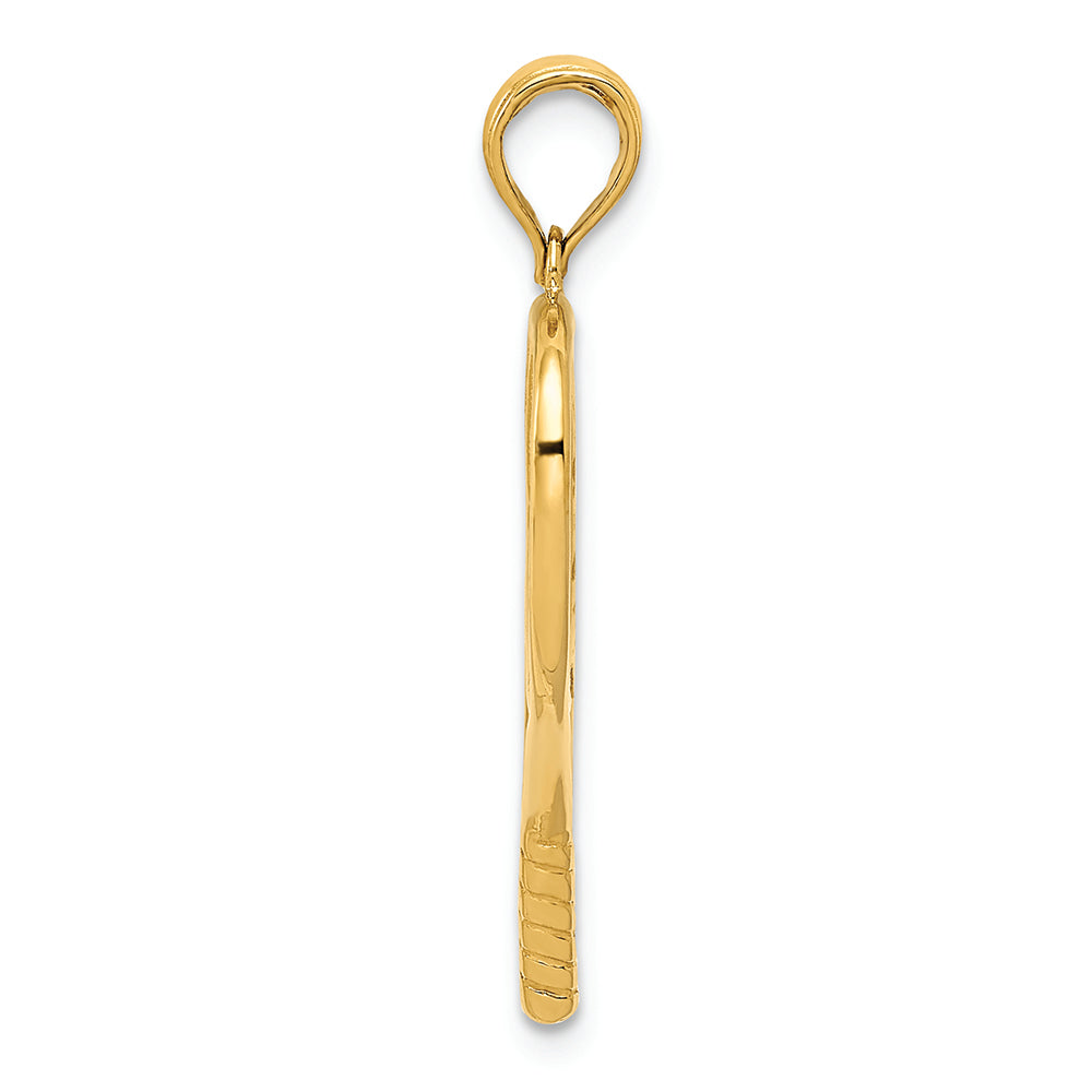 FJC Finejewelers 14k Yellow Gold 3d Racquetball Charm