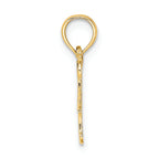 FJC Finejewelers 14k Yellow Gold Softball Mom with Bat And Ball Charm