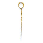 FJC Finejewelers 14k Yellow Gold Baseball Batter Charm