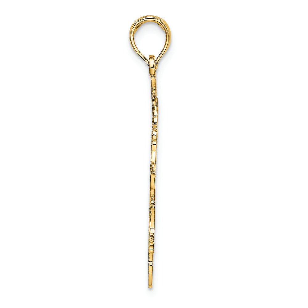 FJC Finejewelers 14k Yellow Gold Baseball Batter Charm