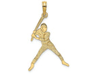FJC Finejewelers 14k Yellow Gold Baseball Batter Charm