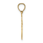 FJC Finejewelers 14k Yellow Gold I Heart Football Charm