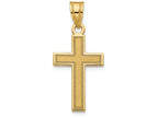 FJC Finejewelers 14k Yellow Gold Small Satin Cross Charm