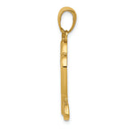 FJC Finejewelers 14k Yellow Gold Heart Key Lock Charm