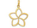 FJC Finejewelers 14k Yellow Gold Polished Cut Out Flower Charm