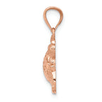FJC Finejewelers 14k Rose Gold Bright Cut Turtle Charm