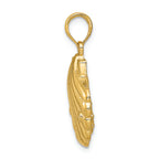 FJC Finejewelers 14k Yellow Gold Seahorse In A Shell Charm