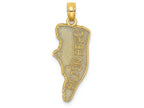 FJC Finejewelers 14k Yellow Gold Hilton Head Map Charm