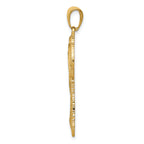 FJC Finejewelers 14k Yellow Gold Polished Textured Palm Trees Charm