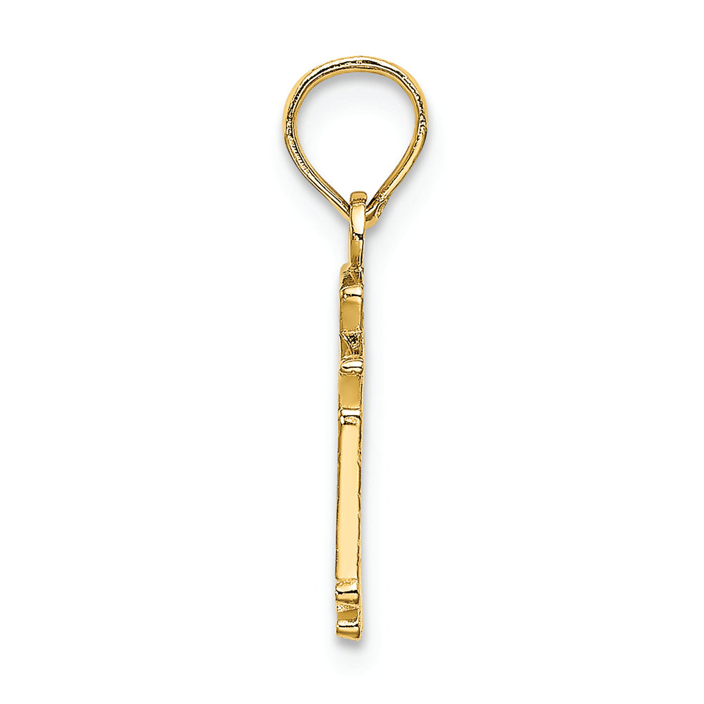 FJC Finejewelers 14k Yellow Gold Polished San Francisco Train Charm