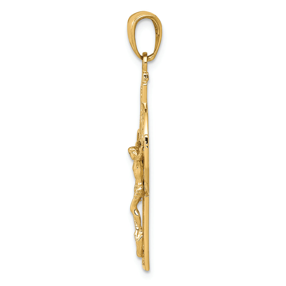 FJC Finejewelers 14k Yellow Gold Polished Celtic Crucifix Charm