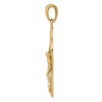 FJC Finejewelers 14k Yellow Gold Polished Celtic Crucifix Charm