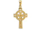 FJC Finejewelers 14k Yellow Gold Polished Celtic Crucifix Charm