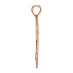 FJC Finejewelers 14k Rose Gold Polished Leaf Charm