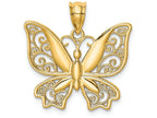 FJC Finejewelers 14k Yellow Gold Polished Butterfly Charm