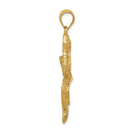 FJC Finejewelers 14k Yellow Gold Polished Textured Snake Charm