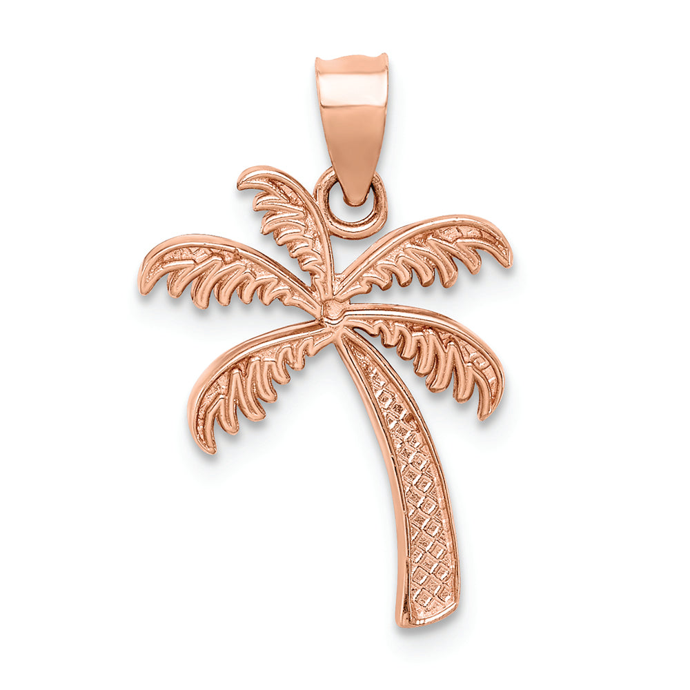 FJC Finejewelers 14k Rose Gold Polished Palm Tree Charm