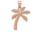 FJC Finejewelers 14k Rose Gold Polished Palm Tree Charm