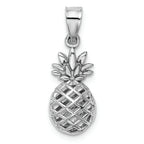 FJC Finejewelers 14k White Gold Polished 3d Pineapple Charm