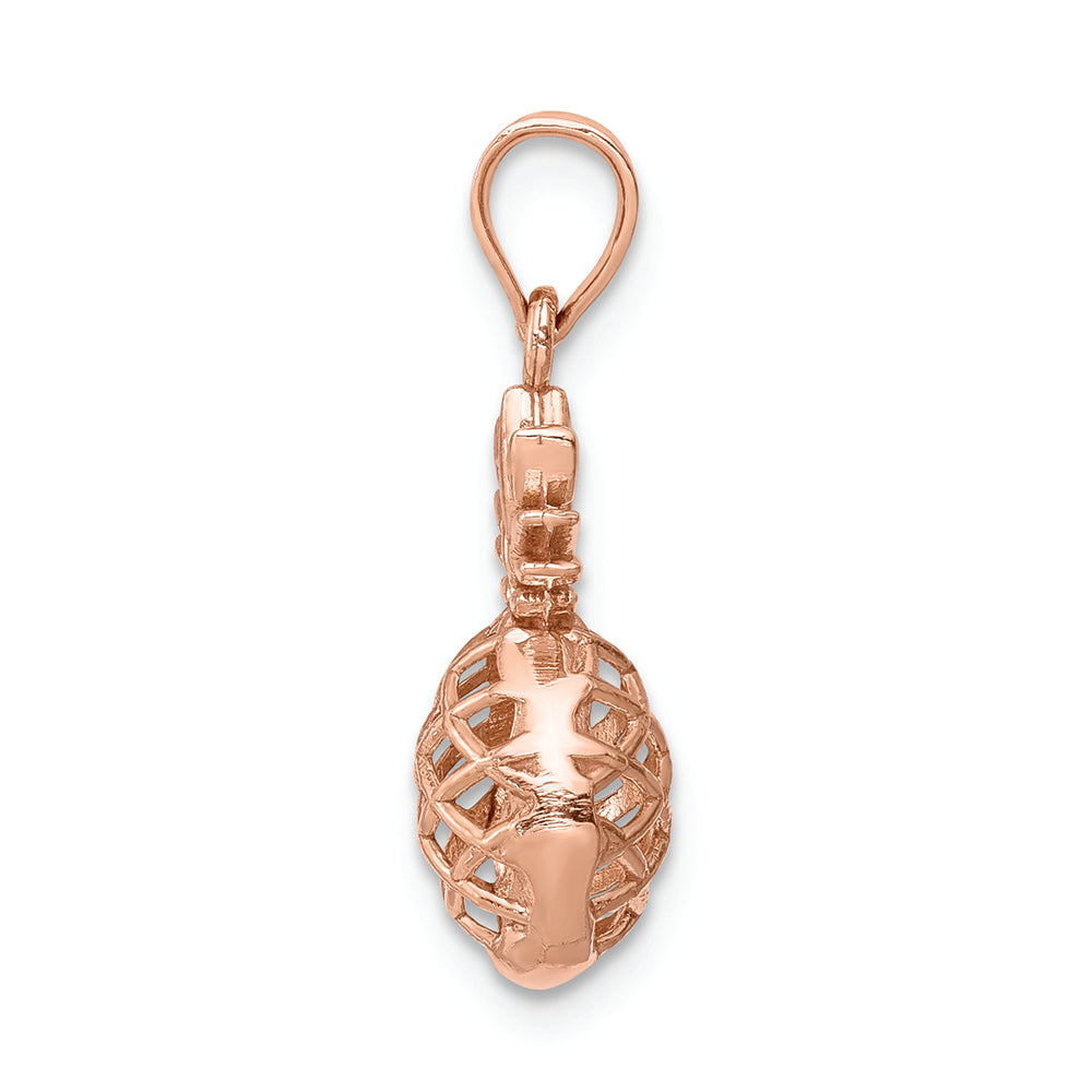 FJC Finejewelers 14k Rose Gold Polished 3d Pineapple Charm