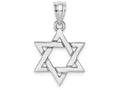 FJC Finejewelers 14k White Gold Polished Star Of David Charm