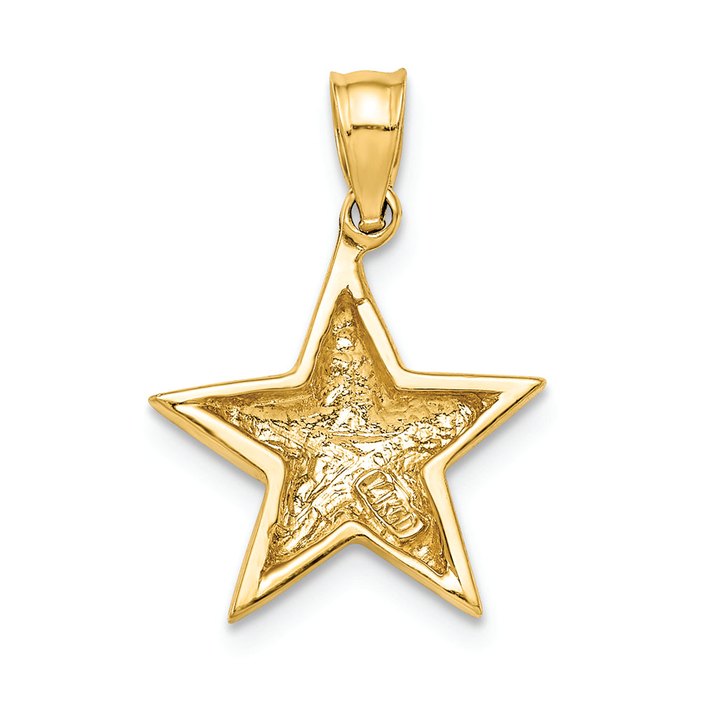 FJC Finejewelers 14k Yellow Gold Polished Star Charm