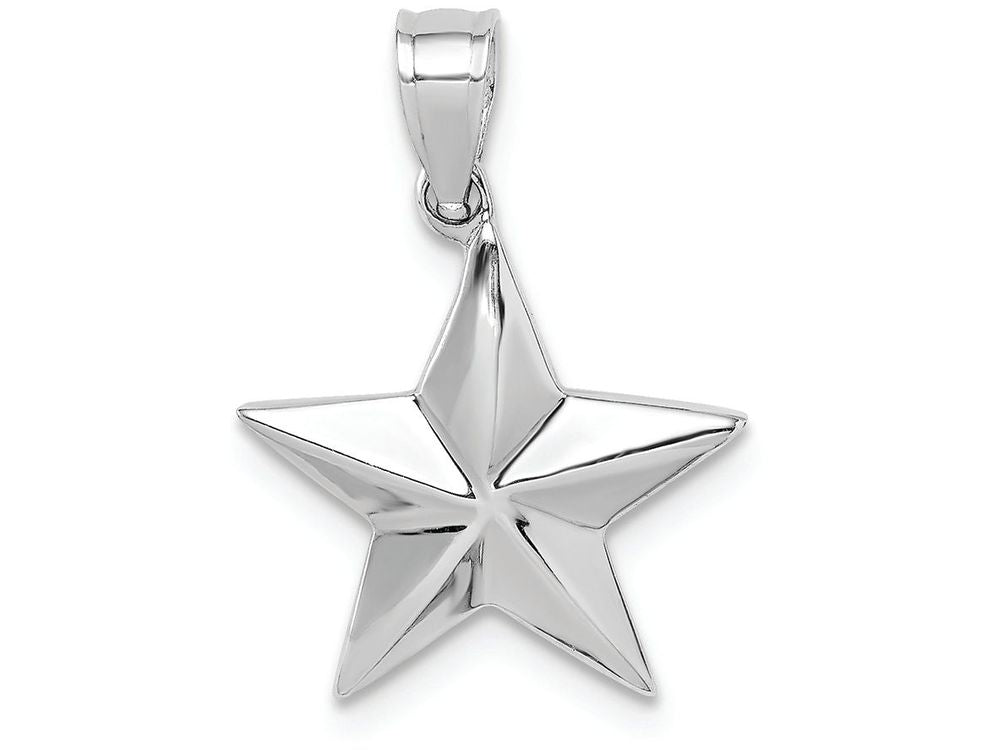 FJC Finejewelers 14k White Gold Polished Star Charm