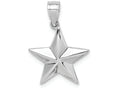 FJC Finejewelers 14k White Gold Polished Star Charm