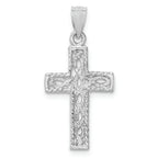 FJC Finejewelers 14k White Gold Polished Braided Cross Charm