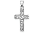 FJC Finejewelers 14k White Gold Polished Braided Cross Charm