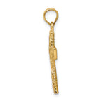 FJC Finejewelers 14k Yellow Gold Polished Braided Cross Charm