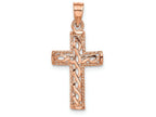 FJC Finejewelers 14k Rose Gold Polished Braided Cross Charm