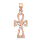 FJC Finejewelers 14k Rose Gold Polished Ankh Charm
