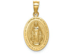 FJC Finejewelers 14k Yellow Gold Polished Virgin Mary Charm