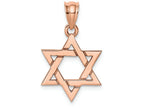 FJC Finejewelers 14k Rose Gold Polished Star Of David Charm