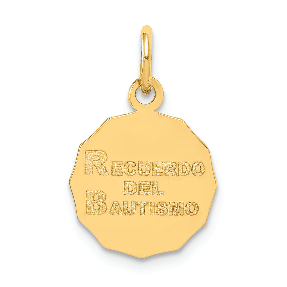 FJC Finejewelers 14k Yellow Gold Baptism Polished Charm