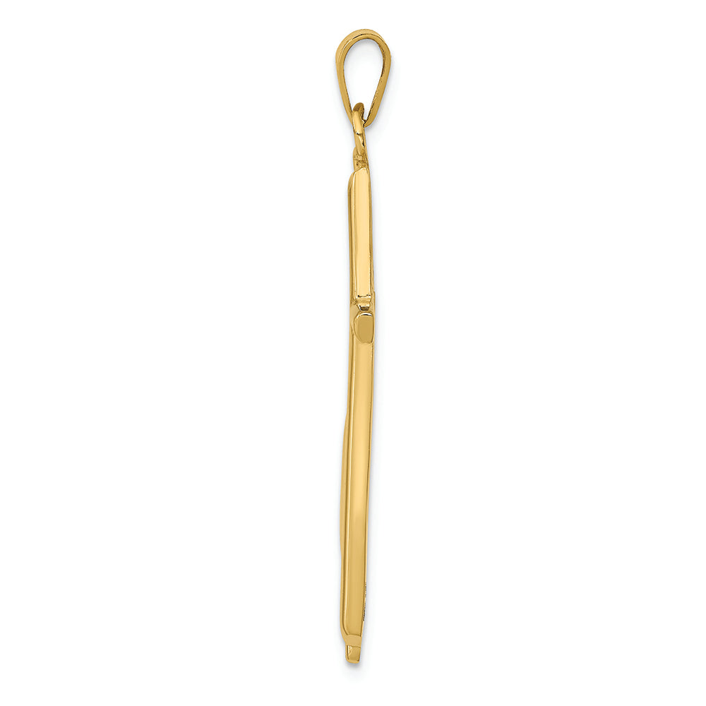 FJC Finejewelers 14k Yellow Gold Cross Polished Charm