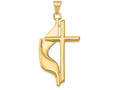 FJC Finejewelers 14k Yellow Gold Cross Polished Charm