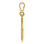 FJC Finejewelers 14k Yellow Gold Claddagh Charm
