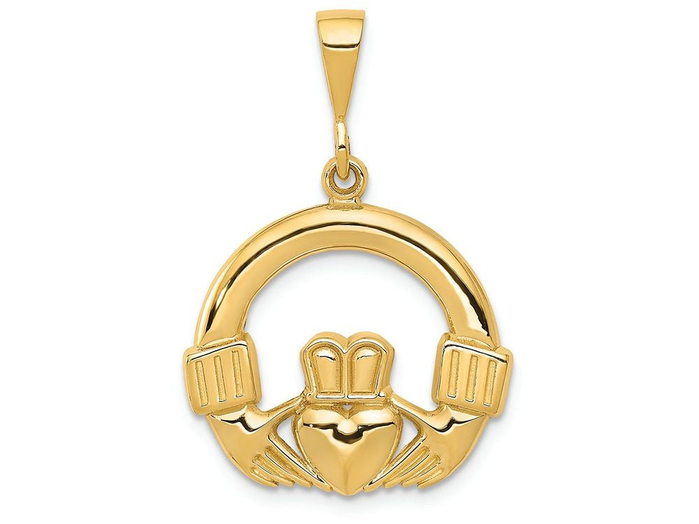 FJC Finejewelers 14k Yellow Gold Claddagh Charm