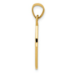 FJC Finejewelers 14k Yellow Gold Satin Polished Baptism Charm