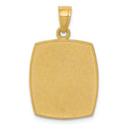 FJC Finejewelers 14k Yellow Gold Satin Polished Baptism Charm