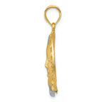 FJC Finejewelers 14k Two-tone Gold Sun Moon Charm