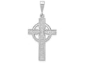 FJC Finejewelers 14k White Gold Celtic Cross Charm