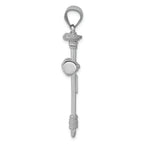 FJC Finejewelers 14k White Gold Nail Cross Charm